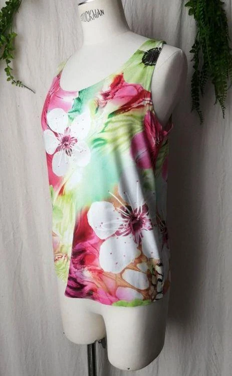 Regata gola redonda com estampa floral exótica "Roberto Naldi" – photo 2